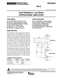 Datasheet OPA2822U/2K5 manufacturer TI