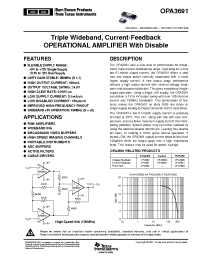 Datasheet OPA3691IDR manufacturer TI