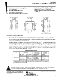 Datasheet PCF8574APW manufacturer TI