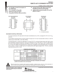 Datasheet PCF8574PW manufacturer TI