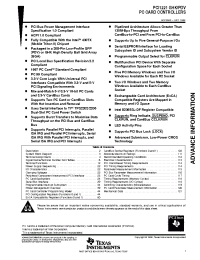 Datasheet PCI1221PDV manufacturer TI