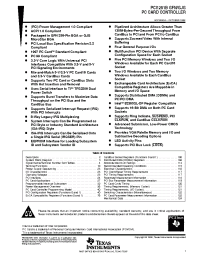 Datasheet PCI1251BGJG manufacturer TI