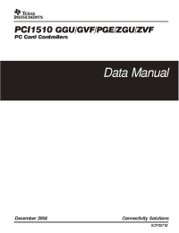 Datasheet PCI1510ZVF manufacturer TI