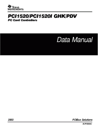 Datasheet PCI1520PDV manufacturer TI
