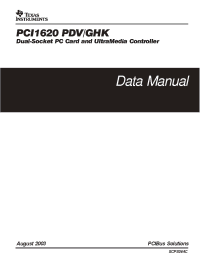 Datasheet PCI1620PDV manufacturer TI