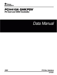 Datasheet PCI4410A manufacturer TI