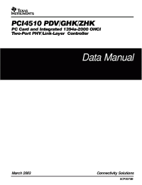 Datasheet PCI4510AGHK manufacturer TI
