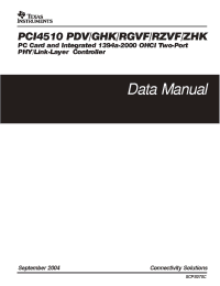 Datasheet PCI4510RGVF manufacturer TI