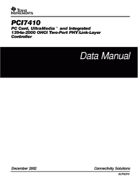 Datasheet PCI7410PDV manufacturer TI