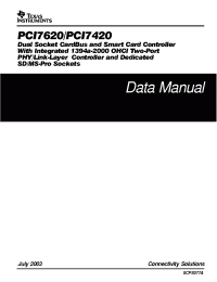 Datasheet PCI7420 manufacturer TI