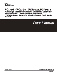 Datasheet PCI7421GHK manufacturer TI