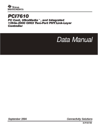 Datasheet PCI7610 manufacturer TI