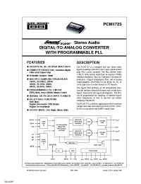 Datasheet PCM1723E/2K manufacturer TI