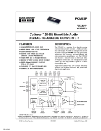 Datasheet PCM63P-1 manufacturer TI
