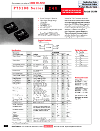Datasheet PT3100-24V manufacturer TI
