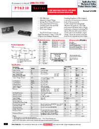 Datasheet PT6210 manufacturer TI