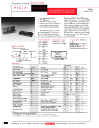 Datasheet PT6322A manufacturer TI