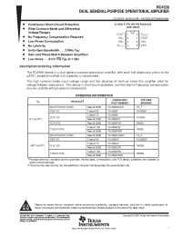 Datasheet RC4558D manufacturer TI