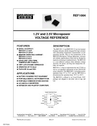 Datasheet REF1004C-2.5 manufacturer TI