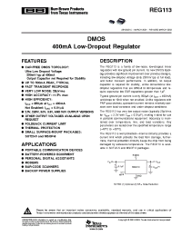 Datasheet REG113-5 manufacturer TI