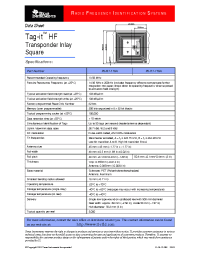 Datasheet RI-I01-110A manufacturer TI