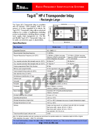 Datasheet RI-I02-112B manufacturer TI