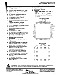 Datasheet SMJ320C25FDM manufacturer TI