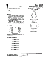 Datasheet SN5414W manufacturer TI
