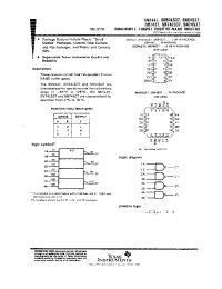 Datasheet SN5437J manufacturer TI