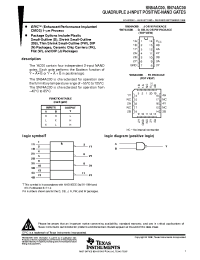 Datasheet SN54AC00FK manufacturer TI