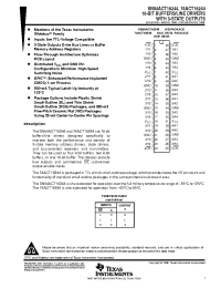 Datasheet SN54ACT16244WD manufacturer TI