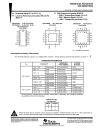Datasheet SN54AHC04W manufacturer TI