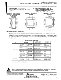 Datasheet SN54AHC157FK manufacturer TI
