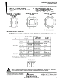 Datasheet SN54AHCT04FK manufacturer TI