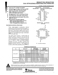 Datasheet SN54AHCT123A manufacturer TI