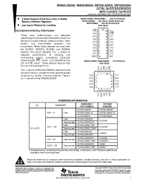 Datasheet SN54ALS240AFK manufacturer TI