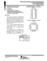 Datasheet SN54ALS645AFK manufacturer TI