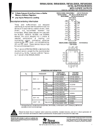 Datasheet SN54AS240AFK manufacturer TI