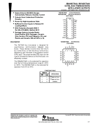 Datasheet SN54BCT640 manufacturer TI