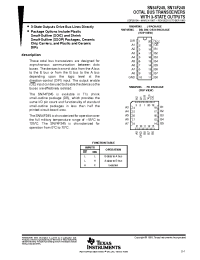 Datasheet SN54F245 производства TI