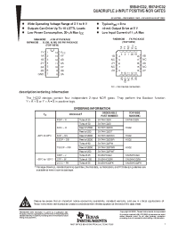 Datasheet SN54HC02J manufacturer TI