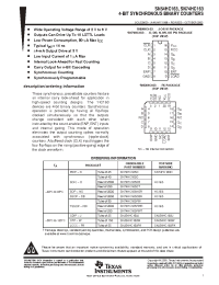 Datasheet SN54HC163 manufacturer TI