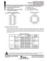 Datasheet SN54HC244FK manufacturer TI