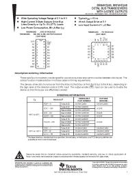 Datasheet SN54HC245W manufacturer TI