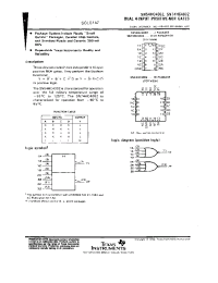Datasheet SN54HC4002 manufacturer TI
