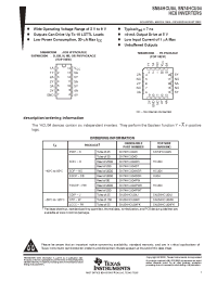 Datasheet SN54HCU04J производства TI