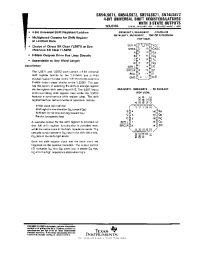 Datasheet SN54LS672 manufacturer TI