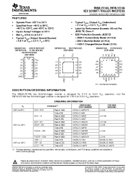 Datasheet SN54LVC14AFK manufacturer TI