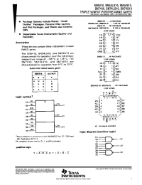 Datasheet SN54S10 manufacturer TI