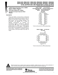 Datasheet SN54S241J manufacturer TI